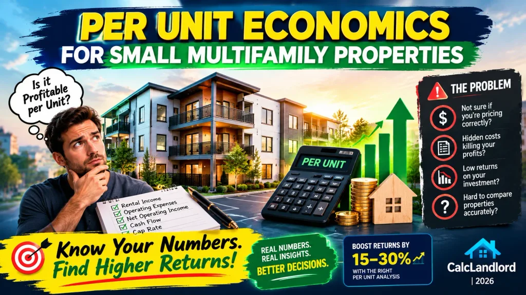 per unit economics for small multifamily properties