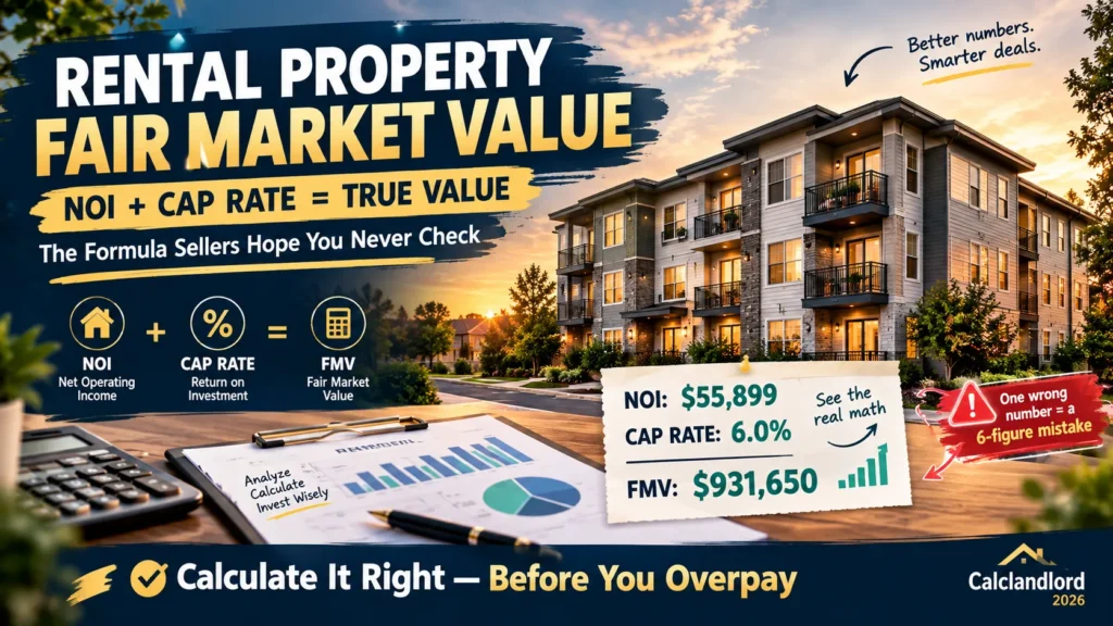Rental Property Fair Market Value Using Verified NOI and Local Cap Rates